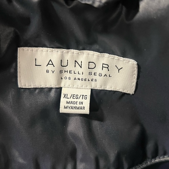 Laundry by Shelli Segal Women’s Dark Blue Puffer Coat, Size XL - Picture 8 of 8